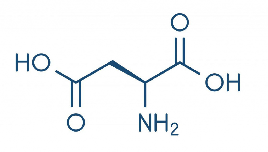 D-аспарагиновая кислота (DAA) представляет собой энантиомер протеиногенной L-аспарагиновой аминокислоты (LAA) D-аспарагиновая кислота (DAA)