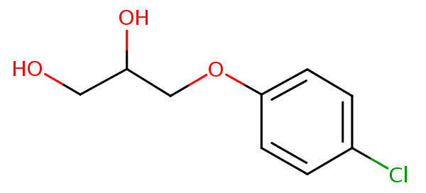 С химической точки зрения это вещество представляет собой обычный глицерин, в котором один из атомов водорода замещен хлорфенильной группой Хлорфенезин