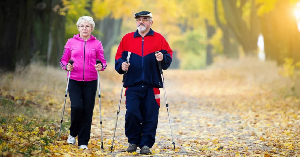 Скандинавская ходьба подойдет любителям передвигаться пешком Скандинавская ходьба