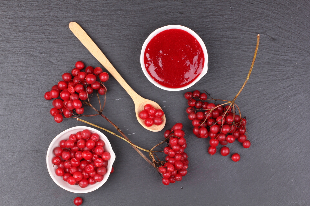 Ягоды калины активно используются для приготовления десертов (желе, морс, кисель, сироп, варенье) Ягоды калины