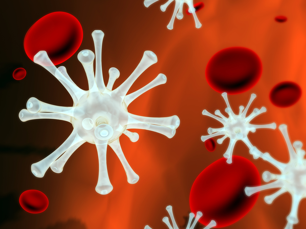 Фагоциты атакуют вирус в крови Фагоциты