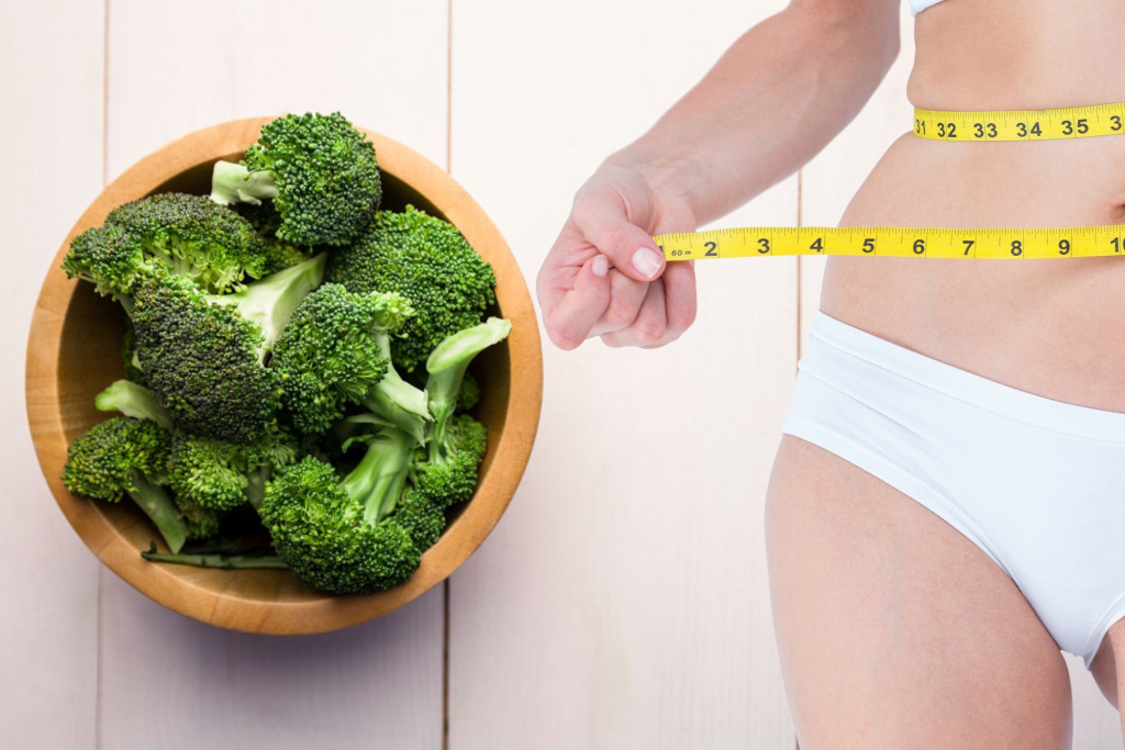 Брокколи — один из самых низкокалорийных овощей Брокколи