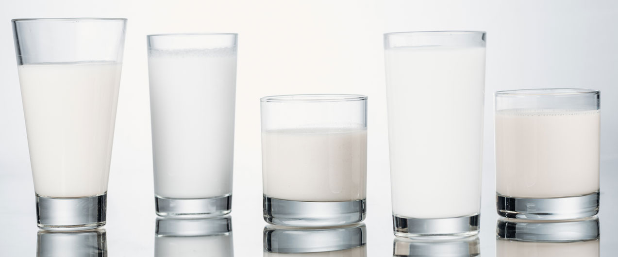Количество молока в одном стакане