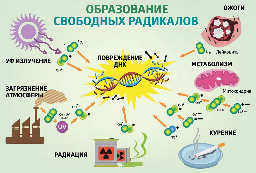 Свободные радикалы фото