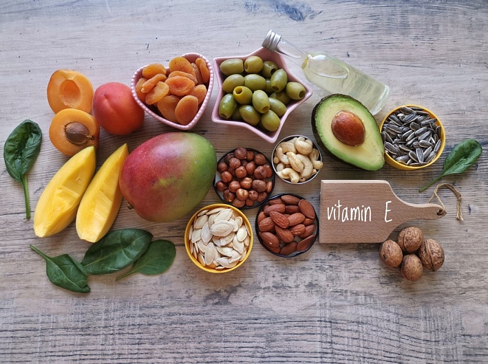 Продукты-лидеры по содержанию витамина E