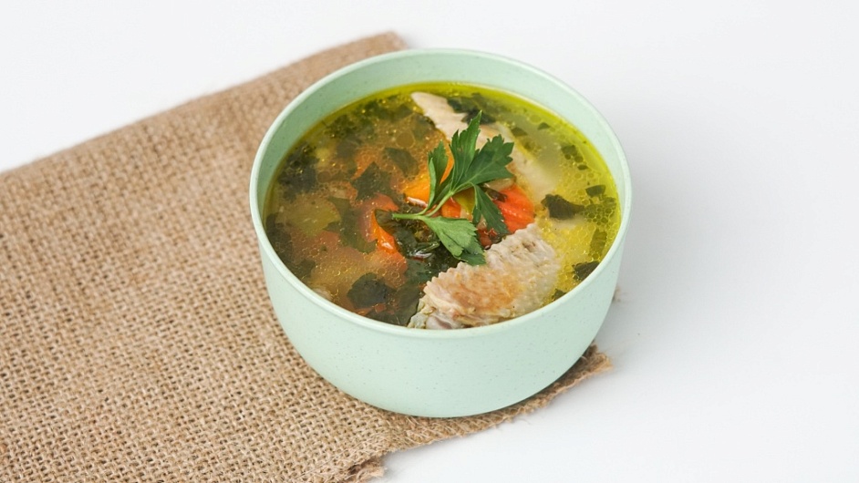 Сколько калорий в курином супе