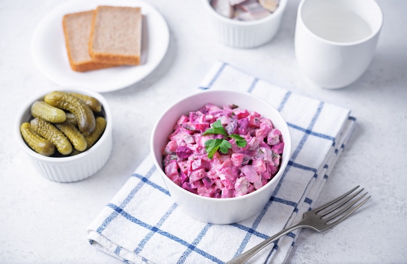 Сколько калорий в винегрете