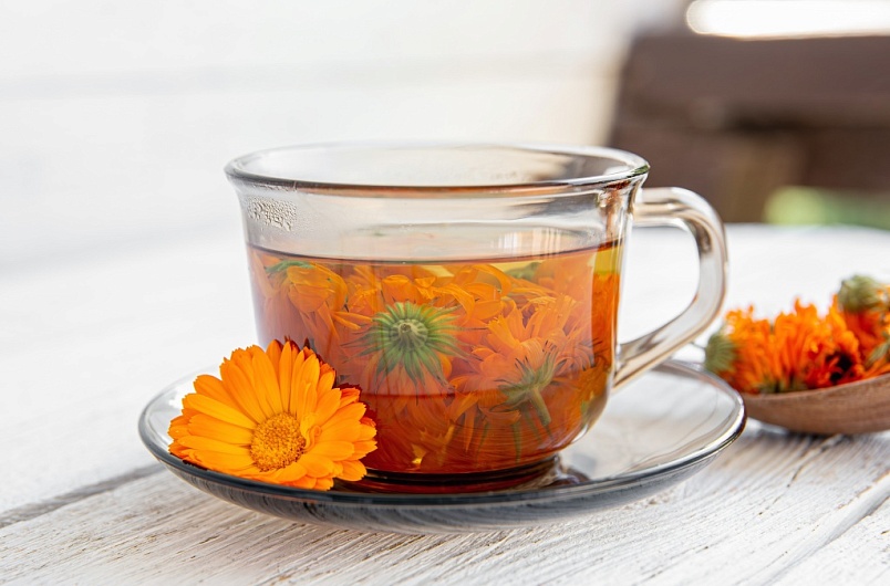 Разведение календулы для полоскания рта