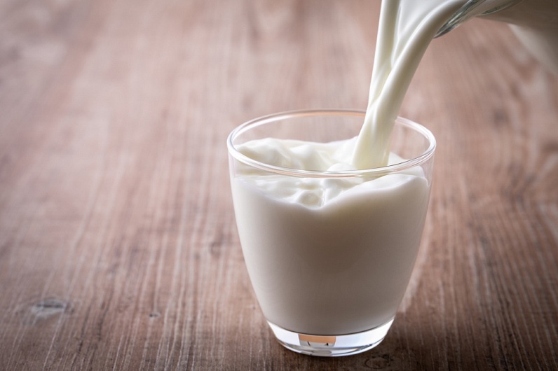 Количество молока в одном стакане