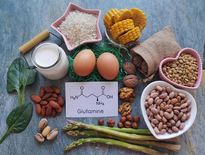 Из чего делают аминокислоту глютамин?